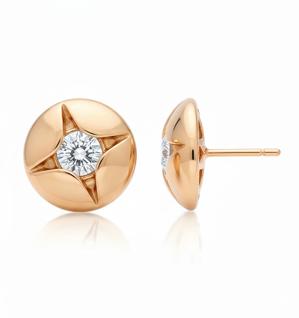 Classic Pearl — Freshwater Pearl Studs | 925 Silver Rhodium Plated