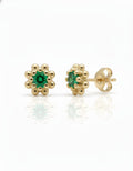 Petal — Pink CZ Daisy Studs for Kids | 925 Silver Rhodium Plated