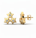 Stella — 925 Silver Halo Sparkle Studs | Rhodium Plated