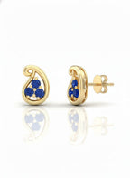 Noor — Mughal-Inspired Multi-Stone Studs | 925 Silver Rhodium
