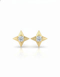 Noor — Mughal-Inspired Multi-Stone Studs | 925 Silver Rhodium