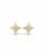 Noor — Mughal-Inspired Multi-Stone Studs | 925 Silver Rhodium